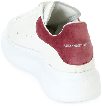 Alexander McQueen Leather Lace-Up Platform Sneakers