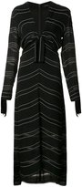 Thumbnail for your product : Proenza Schouler knot detail pinstripe dress