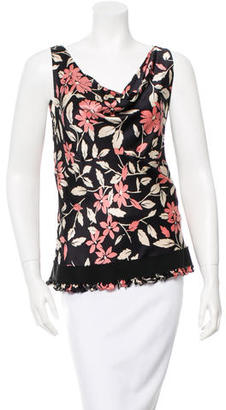 Moschino Silk Floral Blouse