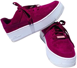nike pink suede trainers