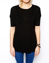 Thumbnail for your product : ASOS Rib Short Sleeve Top