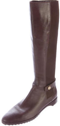 Sergio Rossi Leather Knee-High Boots