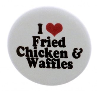 I Love Fried Chicken & Waffles 1.25" Magnet (heart)