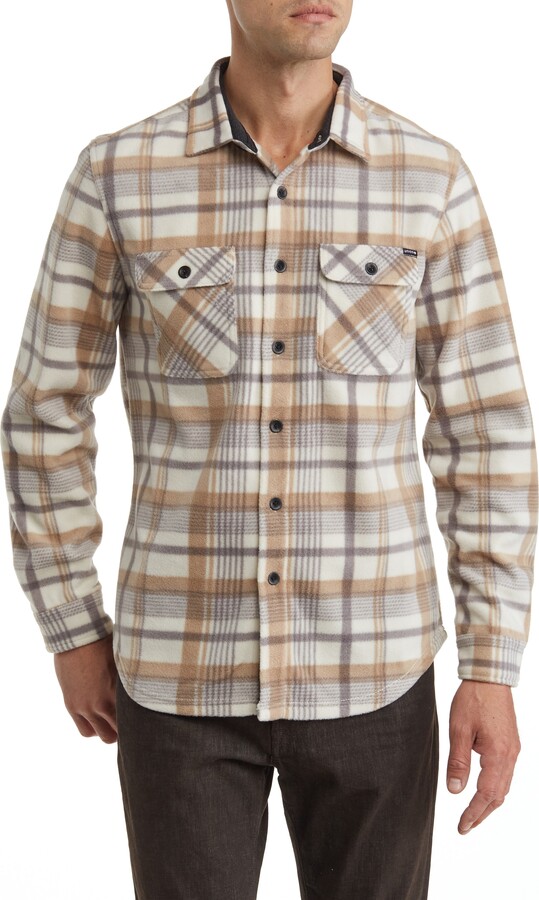 Union Cascade Buffalo Plaid Microfleece Button-Up Shirt