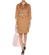 Thumbnail for your product : Miu Miu Cotton coat with elasticated belt