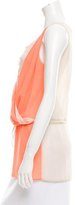 Thumbnail for your product : Blumarine Colorblock Draped Top