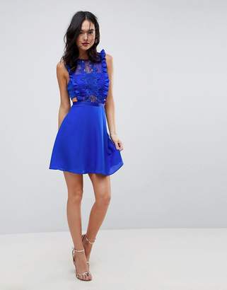 ASOS Design Lace Pinafore Mini Dress