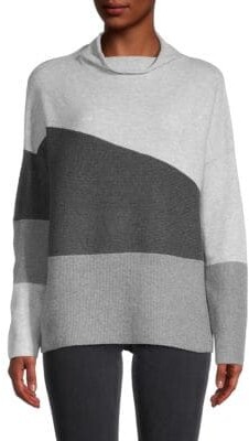 french connection sophia colorblock blouson sleeve sweater