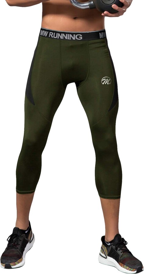 Sillictor Mens Running Leggings With Pocket High Wicking Compression Leggings Men Upf 50 Gym Sports Base Layer Leggings For Ski Hiking Footballmuscle Support Odor Control Quick Dry