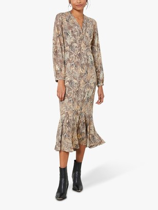 mint velvet snakeskin dress