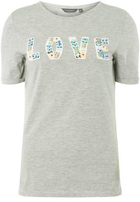 Dorothy Perkins Womens **Tall Grey Embellished Letter T