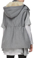 Thumbnail for your product : Thakoon Drawstring-Waist Hooded Cape