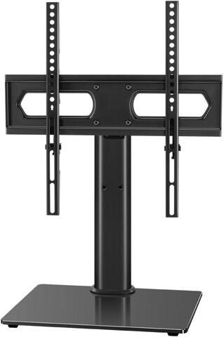 WESTWAY KKTONER Universal TV Stand Table Top TV Stand for 27 to 65 inch Height Adjustable TV Stand Mount with Tempered Glass Base LED tvs Max VEAS 400mm...