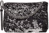 Thumbnail for your product : Jimmy Choo Callie Black-silver Metal Leather Clutch Bag