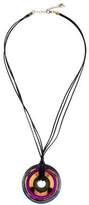 Thumbnail for your product : Baccarat Crystal & Leather Pendant Necklace