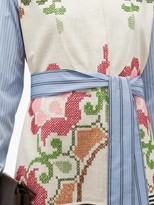 Thumbnail for your product : RIANNA + NINA Vintage Cross-stitch And Stripe Cotton Shirt Dress - Multi