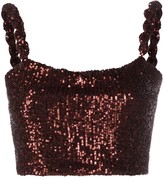 sequin crop tops for women