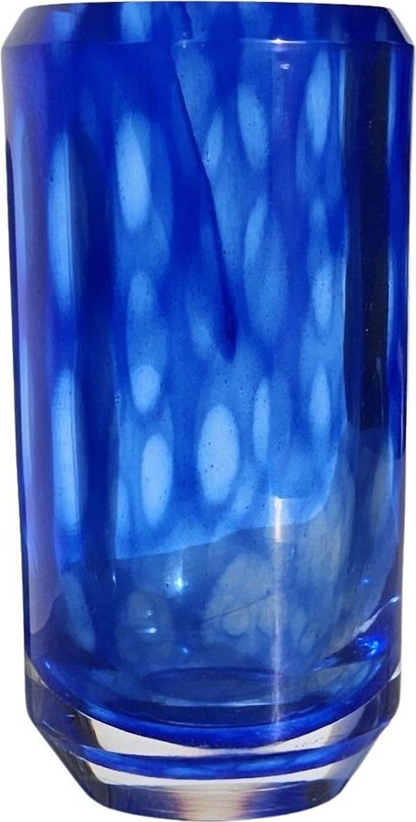 Kosta Boda Vicke Lindstrand 'colora' Series For Kosta, Modernist Lapis And Cobalt Blue Vase