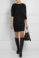 Thumbnail for your product : Lanvin Textured-leather wedge knee boots