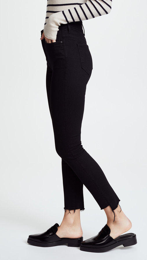 women's step hem jeans