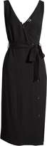 Thumbnail for your product : 1 STATE Button Front Sleeveless Faux Wrap Dress