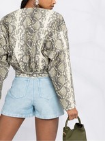 Thumbnail for your product : IRO High-Waisted Denim Shorts