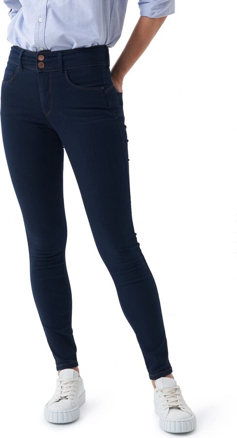 Salsa Jegging & Skinny & Slim DAMEN Jeans Basisch Rabatt 97 % Dunkelblau 34 