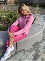 Thumbnail for your product : Little Mistress Pink Heart Sweat Loungewear Hoodie