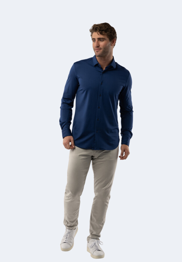 American Heritage Royal Blue Solid Shirt