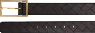 Bottega Veneta 3cm Intrecciato Leather Belt