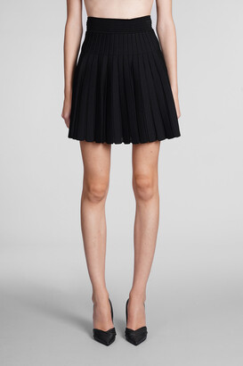 Balmain Skirt In Black Viscose