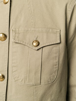 Lauren Ralph Lauren Mandarin Collar Military Jacket