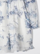Thumbnail for your product : Chloé Children TEEN tiered porcelain-print dress