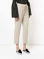 Thumbnail for your product : ESTNATION cropped fitted trousers