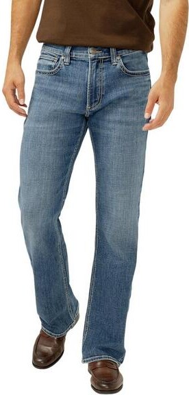 Silver Jeans Co. Men's Zac Flex Relaxed Fit Straight Jeans Lisbon 31 30