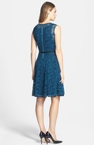 Thumbnail for your product : Marc New York 1609 Marc New York by Andrew Marc Belted Lace Fit & Flare Dress