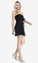 Thumbnail for your product : Express Fringe Strapless Mini Dress