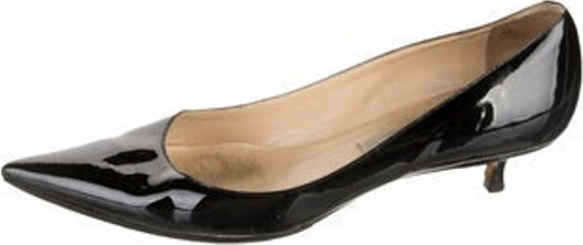 Jimmy Choo Patent Leather Pumps Black Pointed-Toes