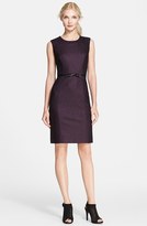Thumbnail for your product : Milly Leather Bow Sheath Dress