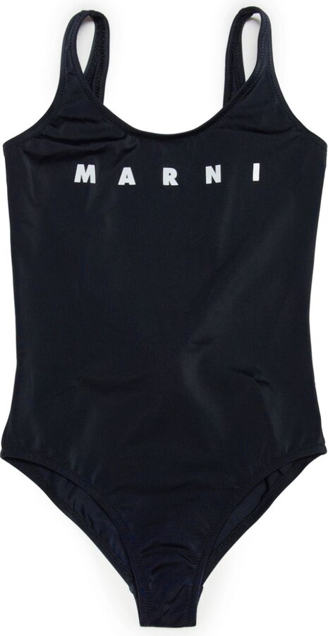 Marni Kids Pink Printed One-Piece Swimsuit - ShopStyle Girls' Swimwear