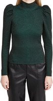 Thumbnail for your product : Alice + Olivia Issa Turtleneck Puff Sleeve Fitted Pullover
