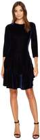 Thumbnail for your product : Donna Morgan Isabel 3/4 Sleeve A-Line Dress with Circle Flounce