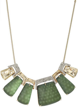 Alexis Bittar Rocky 10kt Gold Necklace with Lucite, Crystals and Rhodium