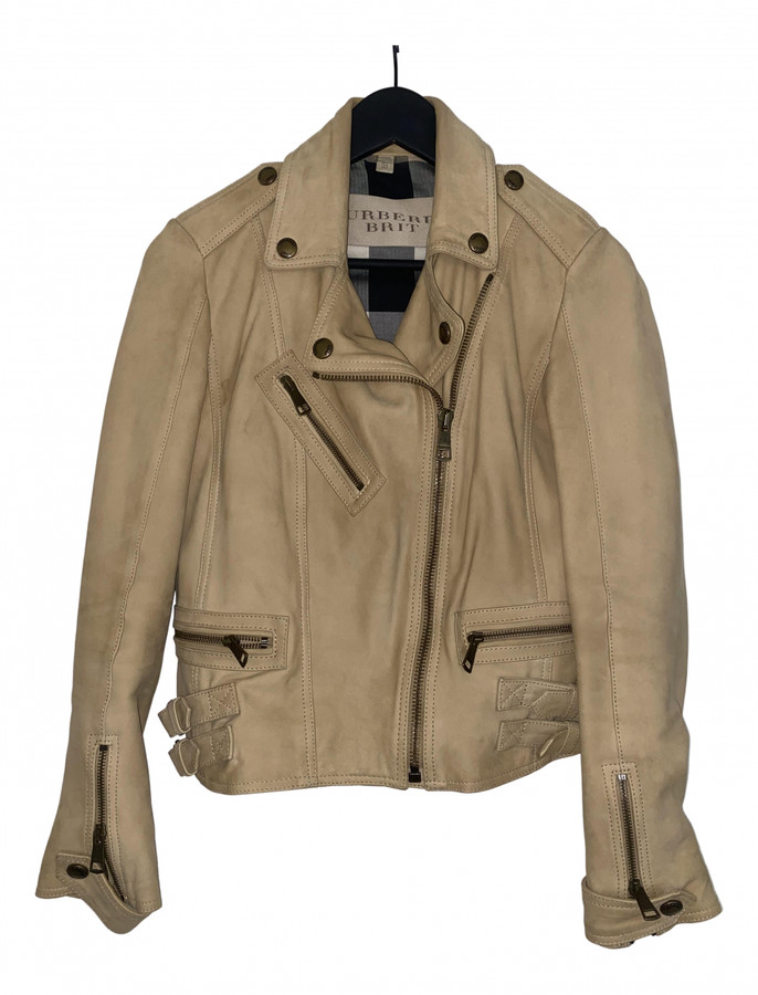 burberry leather jacket ladies
