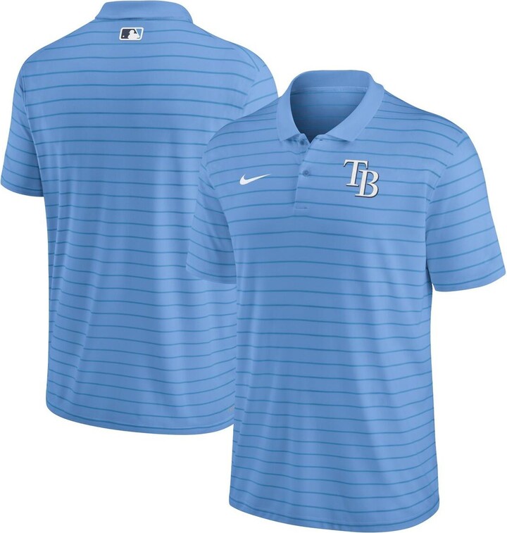 Nike Men's Light Blue Tampa Bay Rays Authentic Collection Victory Striped  Performance Polo Shirt - ShopStyle