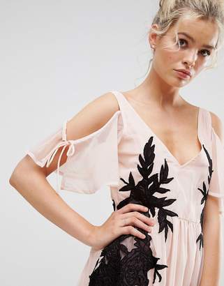 ASOS Floral Embroidered Maxi Dress