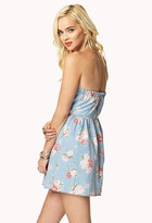 Thumbnail for your product : Forever 21 sweetheart floral chambray dress