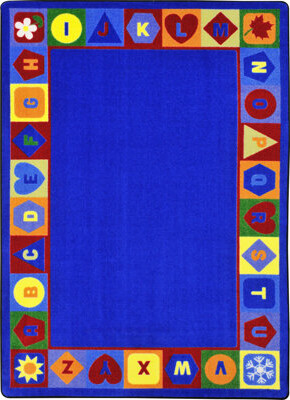 Kid Essentials Seasons & Shapes Alphabet Area Rug