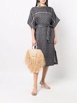 Thumbnail for your product : Atu Body Couture Abstract Print Silk Kaftan-Style Dress