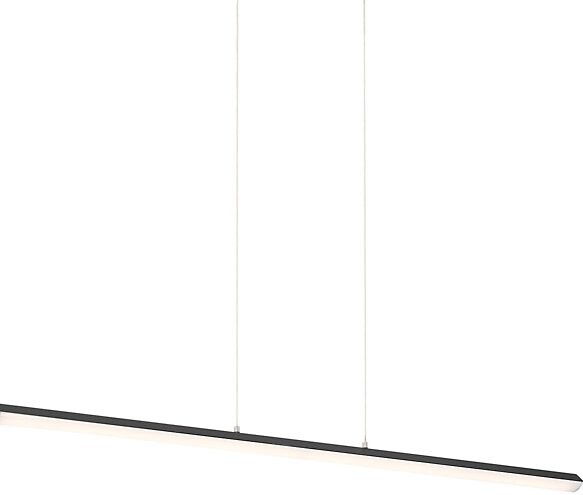Access Lighting Float LED Linear Chandelier in Black, Size: Small